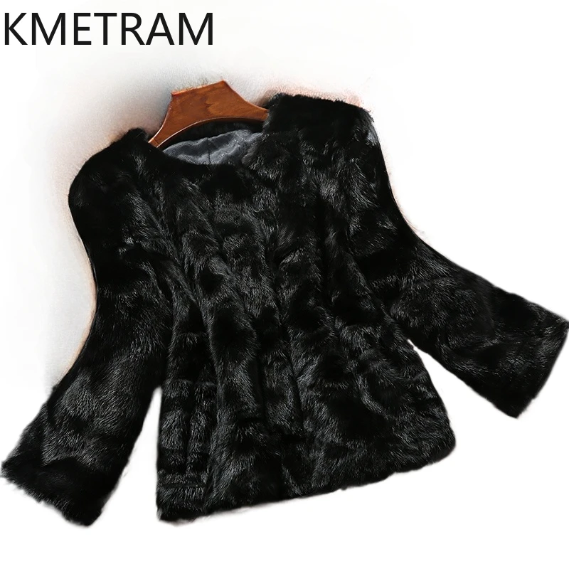 Natural Mink Fur Coat Women High Quality Black Fur Jacket Winter Luxury Clothes New Arrivals Womens Jackets шуба женская 2024