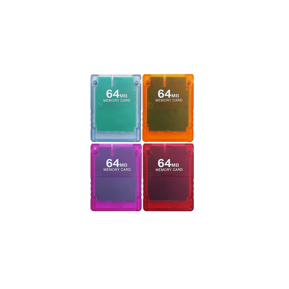 Memory card M2 solution for PS2 for playstation 2 game console memory card Transparent color card 8/16/32/64MB