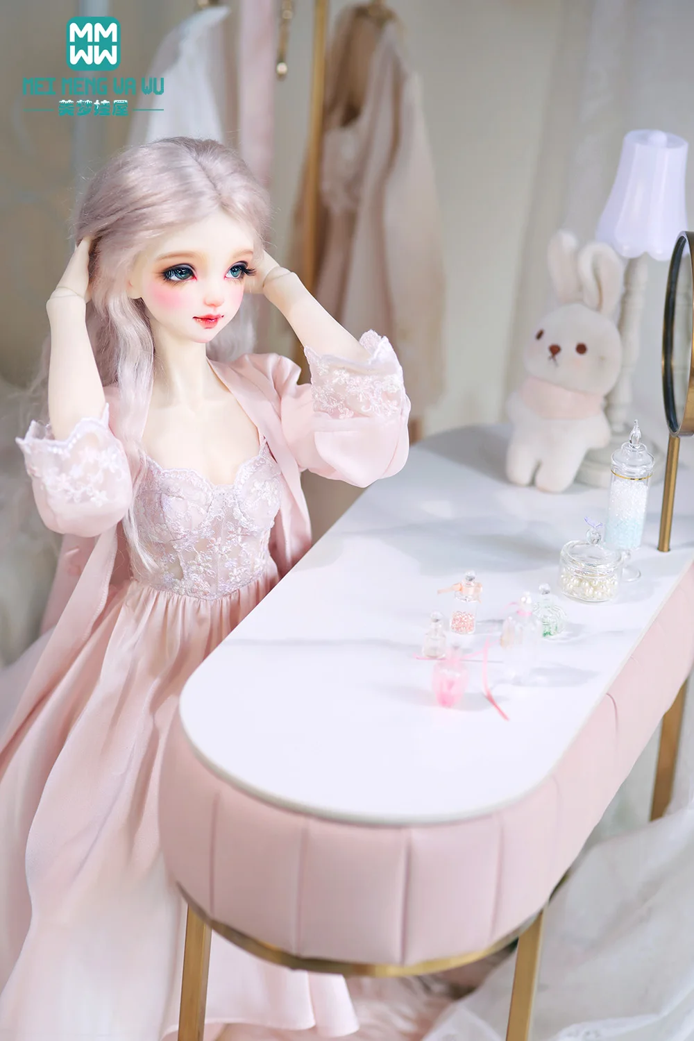 Fits 1/3 BJD Doll Clothes Toys Ball Jointed Doll Fashionable silk robe Toys Gift