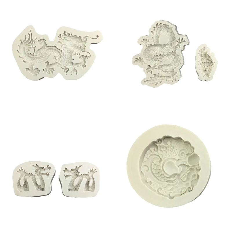 Dragon Shaped Chocolate Moulds Bakings Supplies Silicone Material for Cake Soap Drop shipping