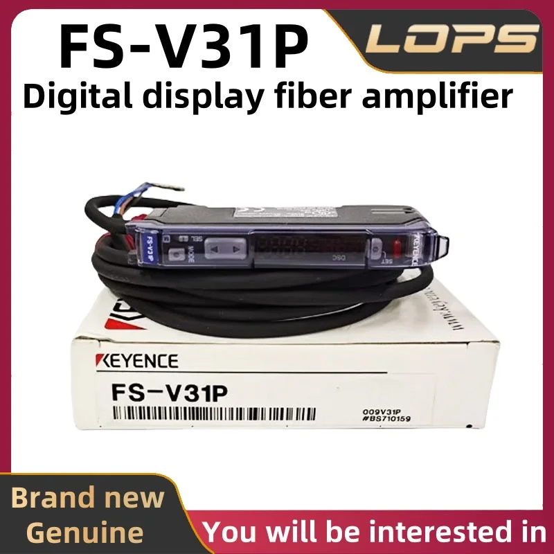 

KEYENCE FS-V31P PNP Digital Display Fiber Amplifier New Original Condition