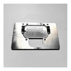 Stainless Steel Plate of Metal Steel Dog Tag Embosser Embossing Machine