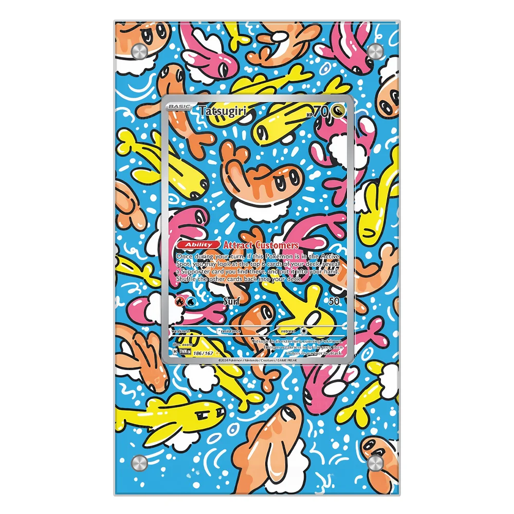 Kotak Display Kartu Pokemon SV6 Anime Tatsugiri Extended Art, Rak Display Kartu Koleksi Extended Painting Psa, Tidak Termasuk