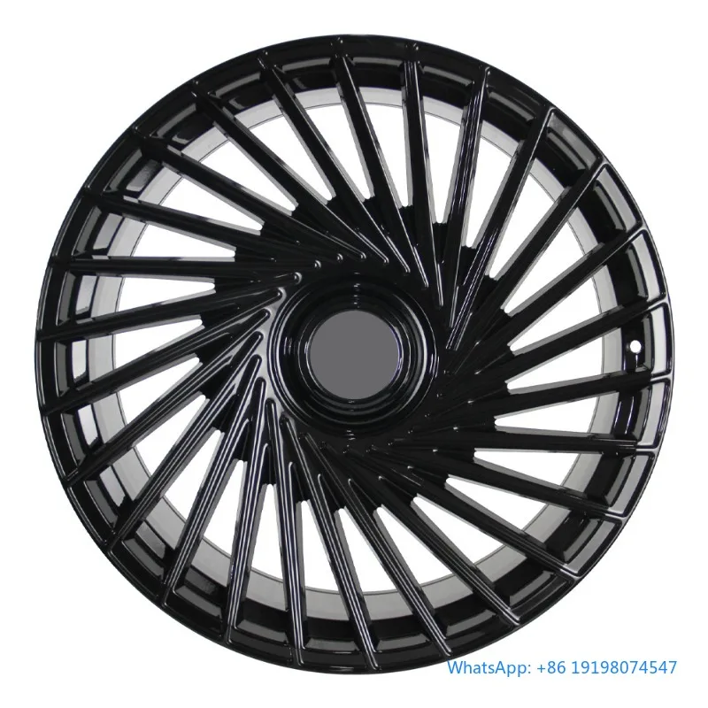 

17-26 Inch High-gloss Black Multi-spoke Forged Aluminum Alloy Passenger Car Wheels Vehicle Universal Rims