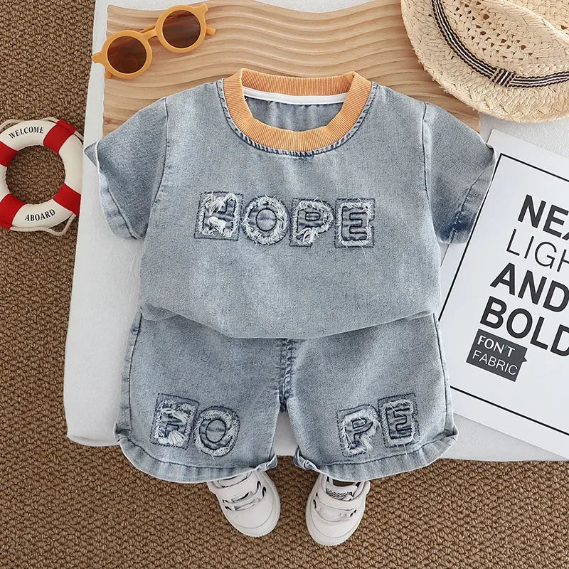 

New Summer Baby Boys Clothes Set Children T-Shirt Shorts 2Pcs/Sets Fashion Kids Girls Clothing Infant Outfits Toddler Tracksuits