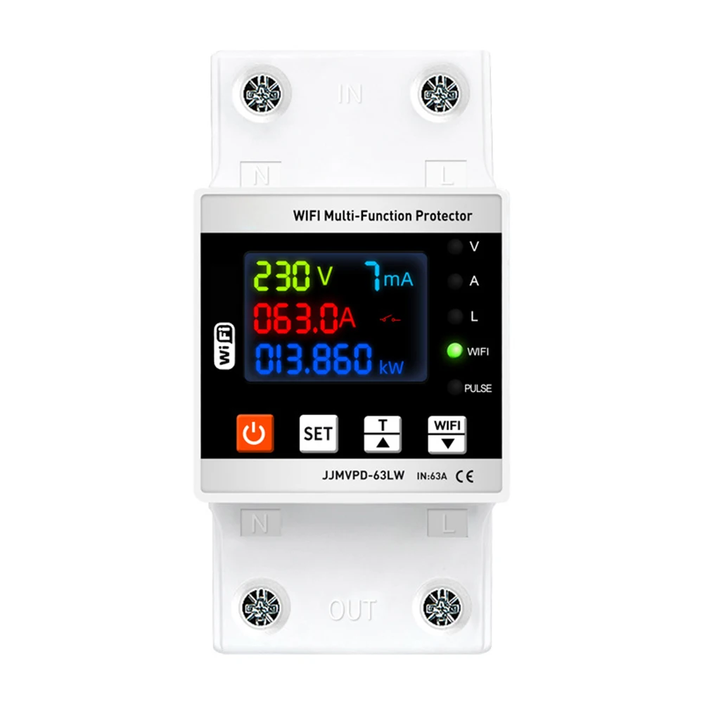 Electrical Safety Monitoring 96*45*68mm Leakage Protection for Smart for Home Device Current Measurement For Smart Home