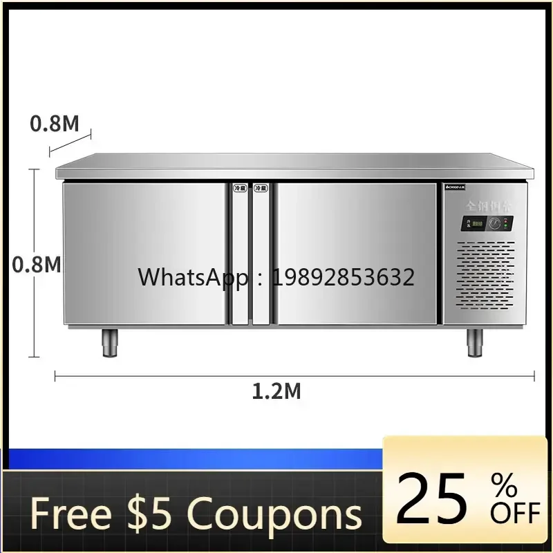 

ZS refrigerated workbench commercial freezer kitchen horizontal refrigerator flat cooling console