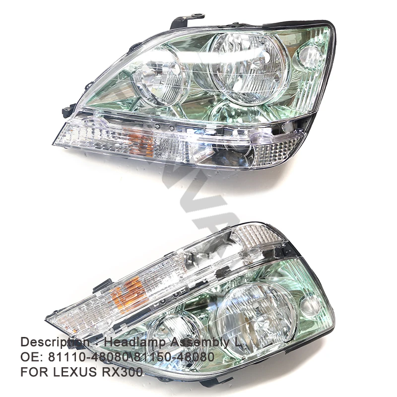 

Left And Right Headlight 81150-48080 81110-48080 For LEXUS RX300