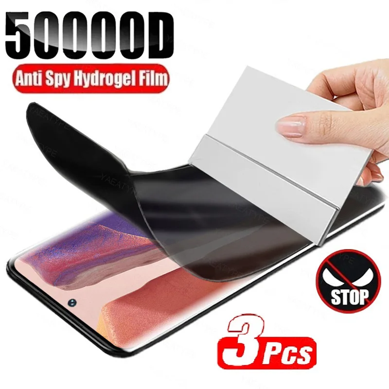 3 Stück Sichtschutz-Hydrogel-Folie für Motorola Edge 50 60 Fusion G85 40 50 Neo 50 Pro 40 60 Pro 60 Ultra Displayschutzfolie