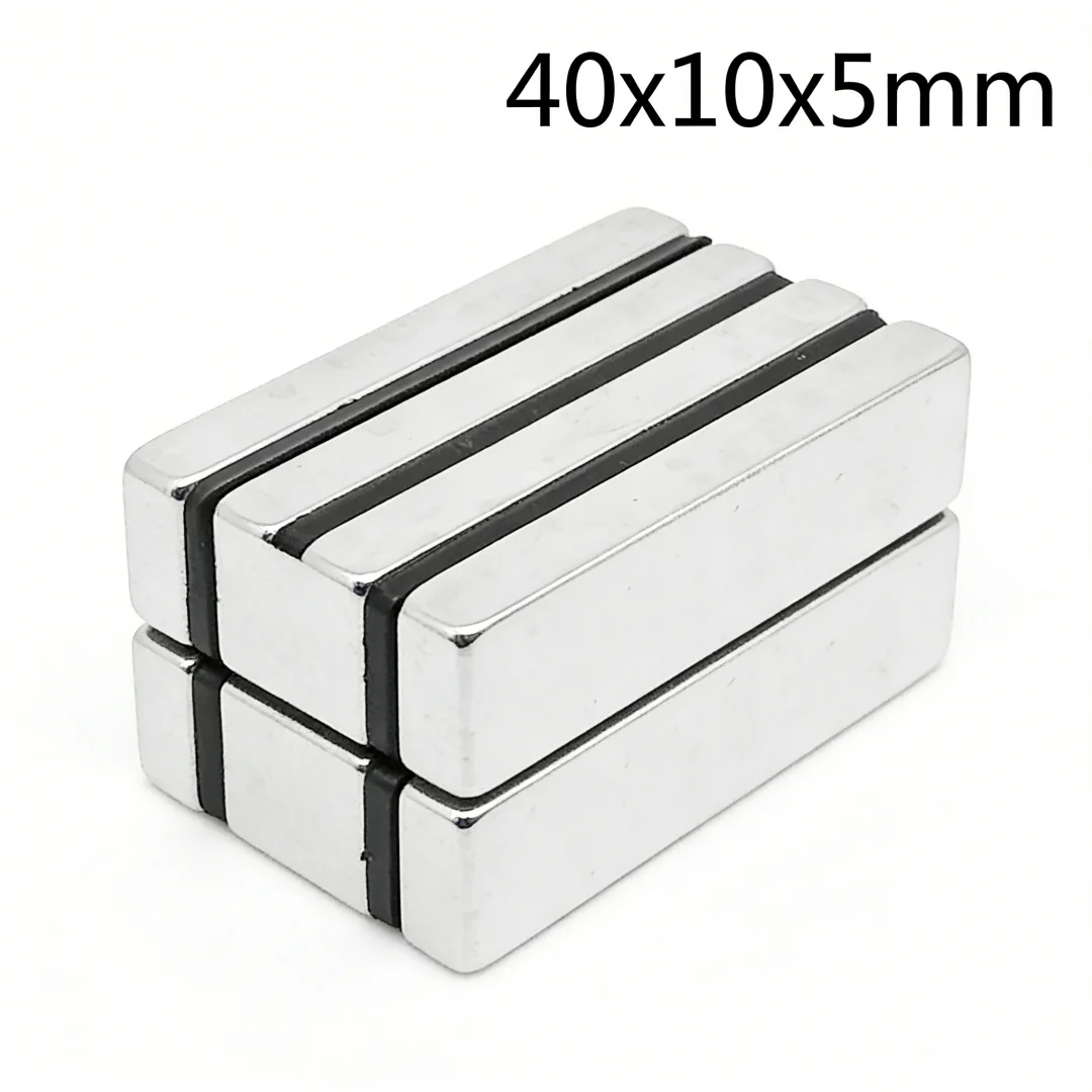 40x10x5mm Powerful Quadrate Magnet 40mmx10mmx5mm For Home Refrigerators, Offices DIY 40*10*5 Block Search Magnet