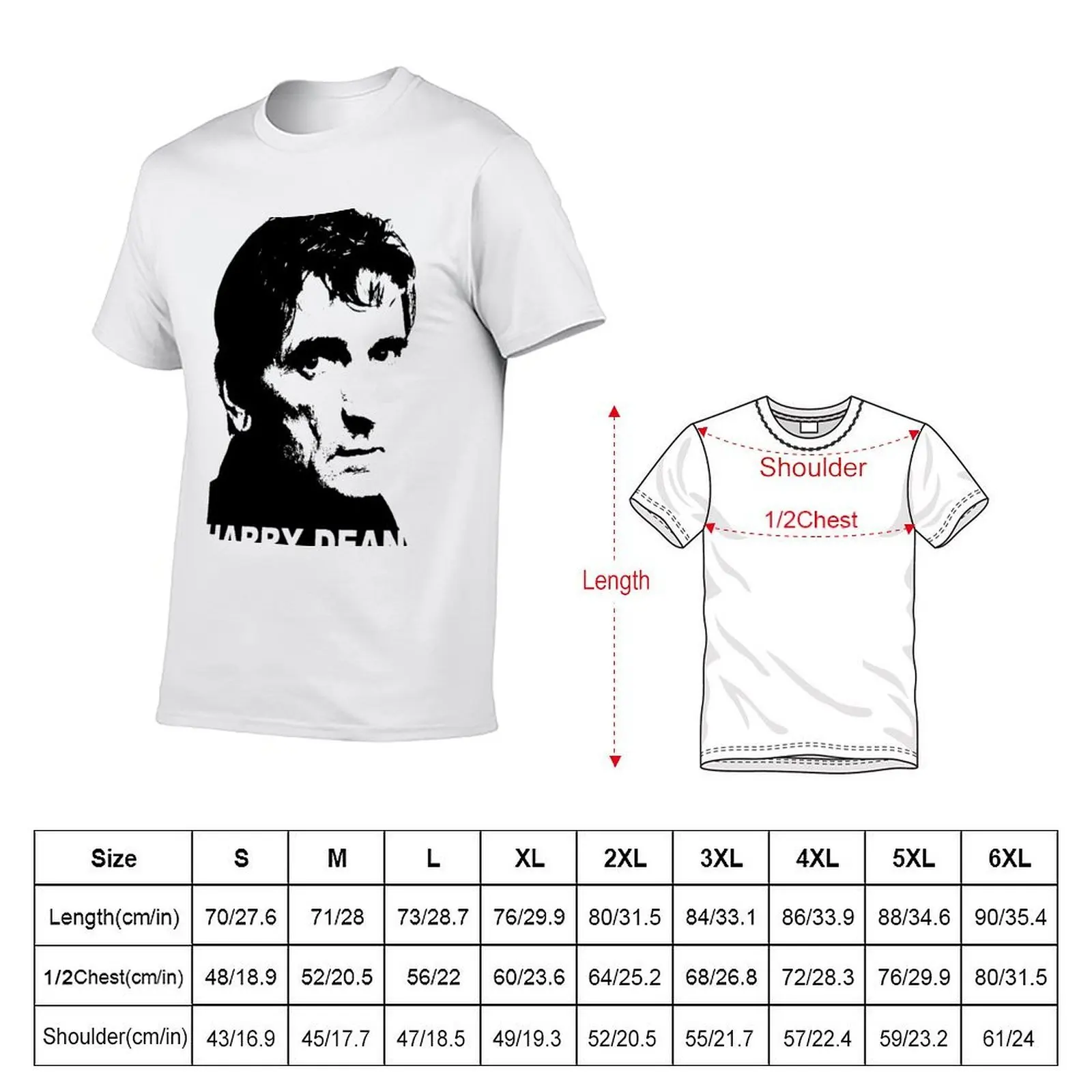 Harry Dean Stanton T-Shirt Luxury man vintage graphic tee plain t shirts men