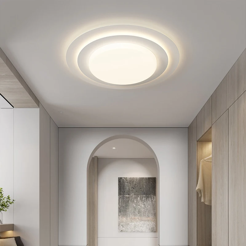 Plafonnier LED au Design Minimaliste Moderne, Luminaire Décoratif d'Nik, Idéal pour une Chambre à Coucher, un Salon, une Salle à Manger ou un Couloir