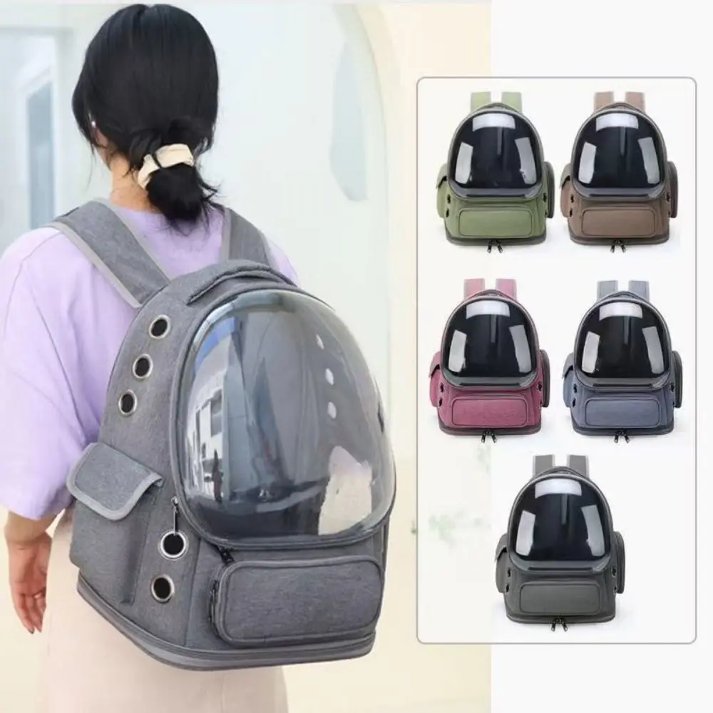 

Portable Transparent Pet Carrier Backpack Ventilated Space Capsule Pet Shoulder Bag Breathable Cat Carrying Bag Pet Transport