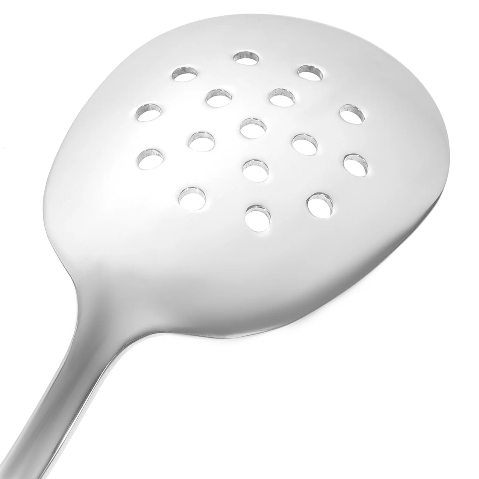 

Creative Stainless Steel Colander Spoon Hollow Serving Tool Ergonomic Handle Dishwasher Safe Kitchen Gadget for Salad Soup Rice