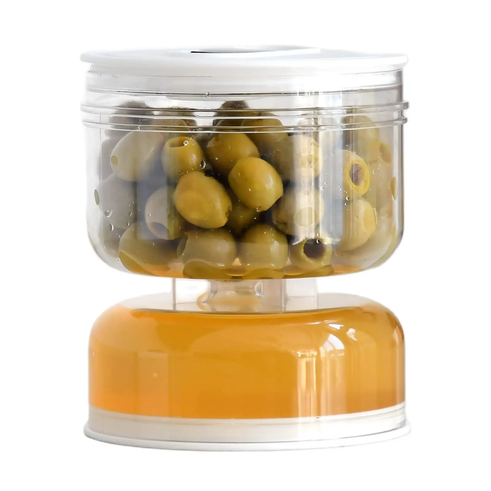 Pickles Jar Dry and Wet Dispenser Pickle and Olives Hourglass Jar Cucumber Container for Kitchen Food Juice Separator Tools New