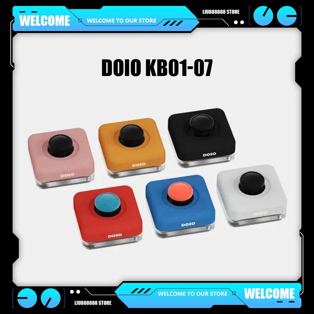 DOIO KB01-07 Mechanical Keyboard Power Switch Rocker Computer Boot Key Aluminum Fuselage Custom Indicator Lamp Accessory Gamer