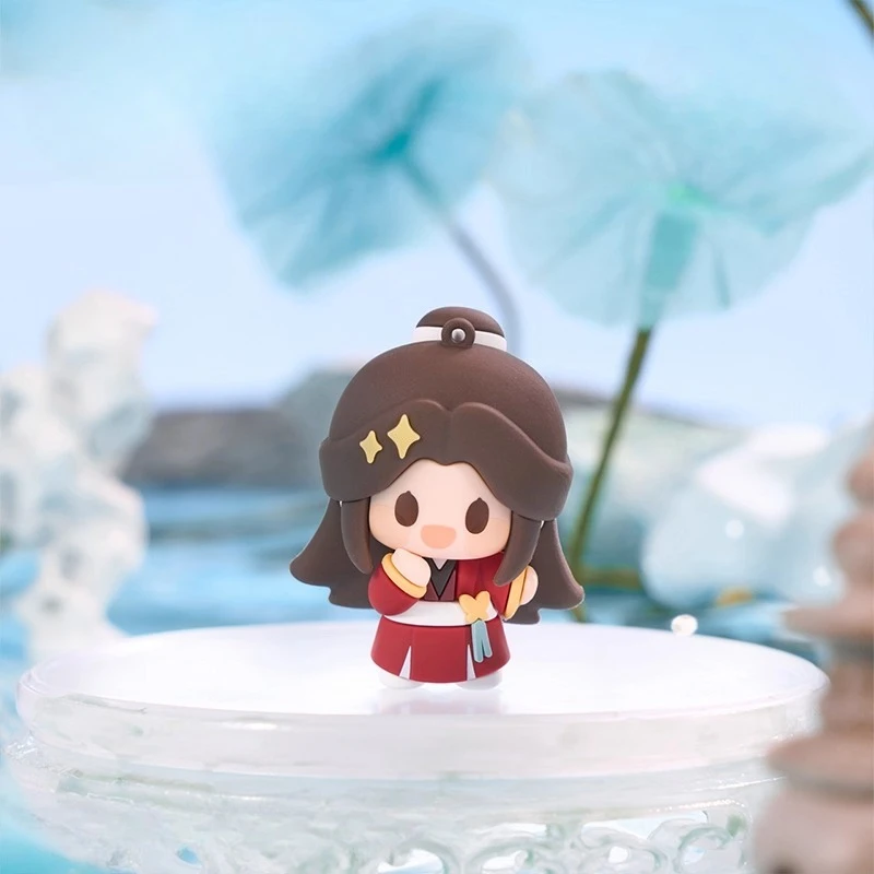 Classic Anime Tian Guan Ci Fu Qing Lian Lian Lian Kawaii Cosplay PVC Mini Doll Keychain Pendants Keyring Toy Figures Fans Gift