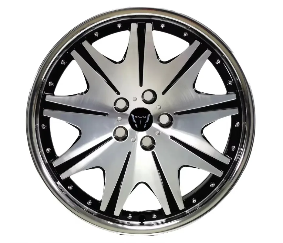 Source Factory Custom Design 5x112/114.3/120 19 - 22Inch 1/2 Piece Alloy Rims Car Forged Wheels for Passenger Car