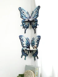 Three Color Butterfly Crystal Shelf Display Candles Stone Floating Wall Shelf Home Decorations Essential Oil Rack Corner Ledge