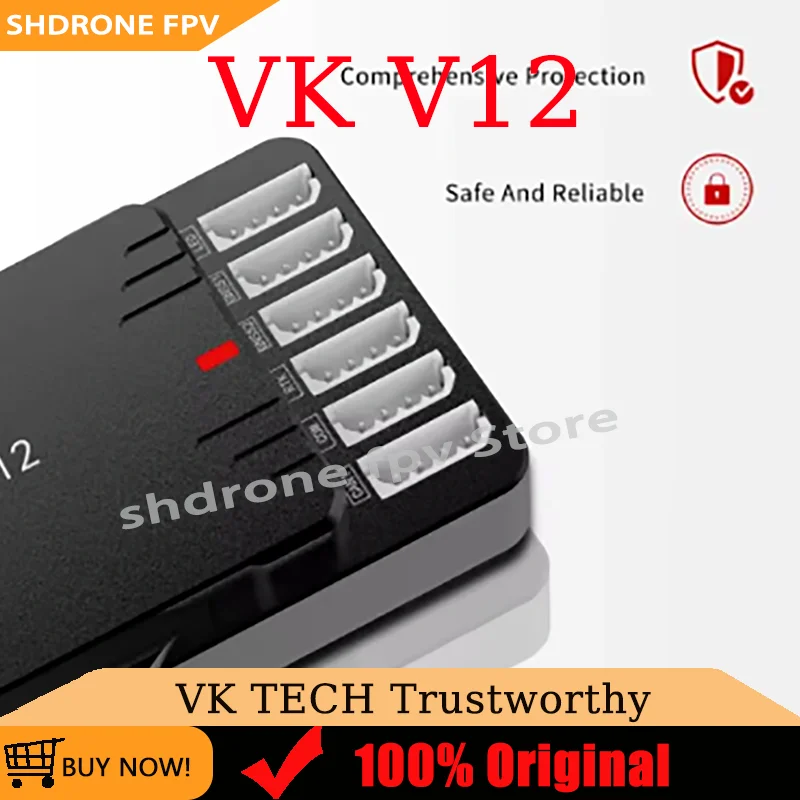 VK V12 Microgram Smart Flight Operating Voltage 15-90V 20m/s Max Horizontal Speed for Agricultural Security, Inspection