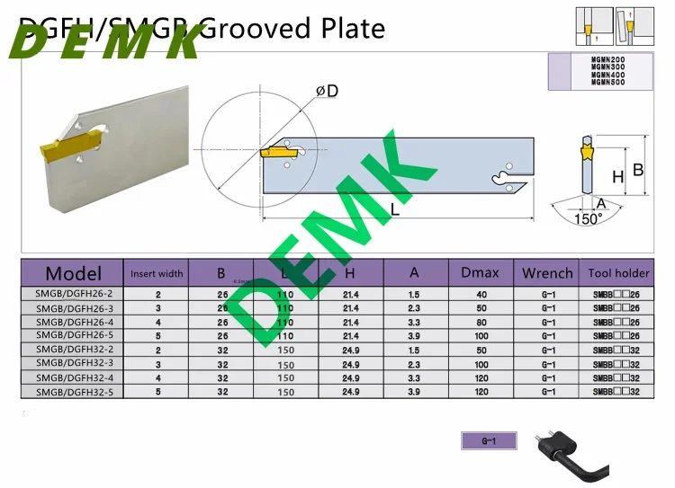 DGFH26 -2 26-3 26-4 26 DGFH32 -2 32-3 32-4 High-precision SMBB series holder cutting knife board MGMN series carbide CNC lathe