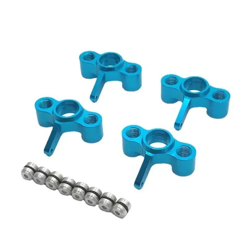 Soporte de cubo de nudillos de dirección de Metal, 4 Uds., para JLB Racing Cheetah 11101 21101 J3 Speed 1/10 RC, piezas de mejora de coche