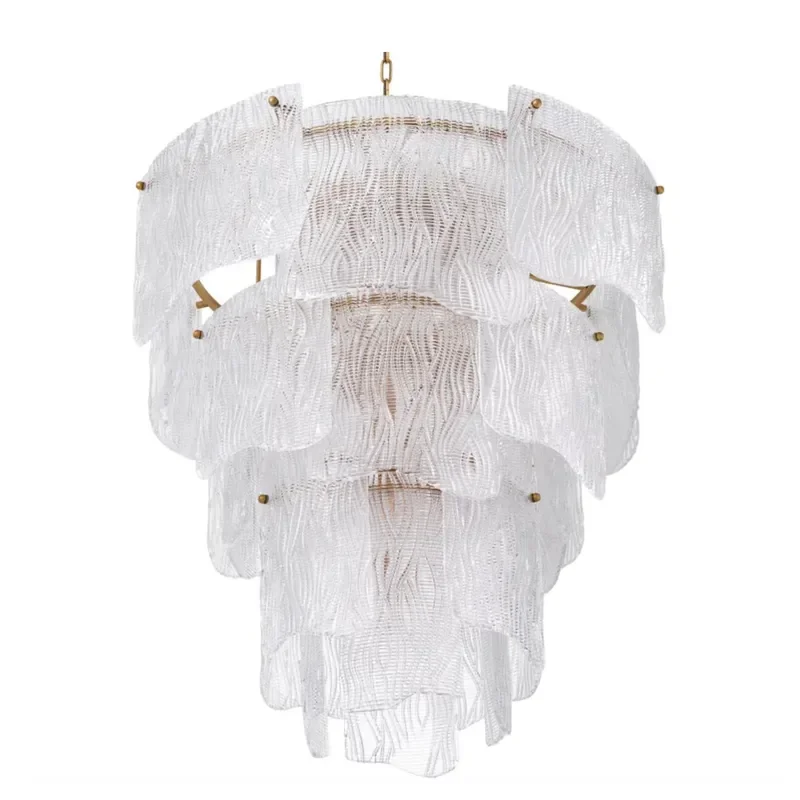 Modern American Luxury Glass Decorative Chandelier for Living Room Bedroom Home Decoration Lighting Fixture