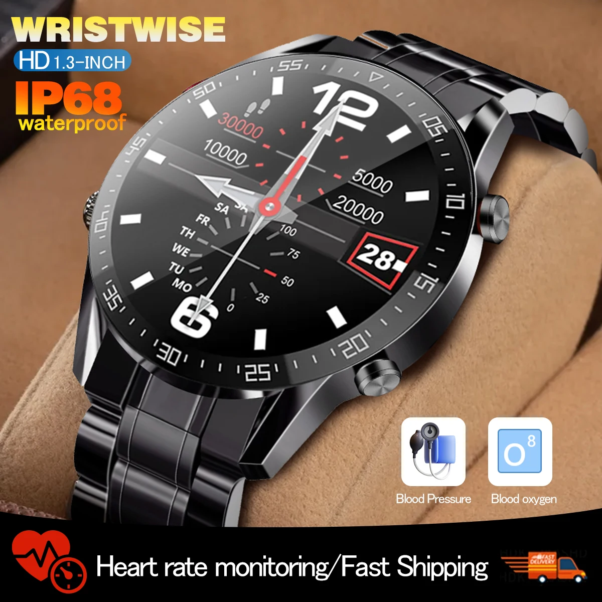 2024 Smartwatch electronic watches Bluetooth call Heart Rate Blood Pressure Information Reminder Sport Waterproof  Watch for men