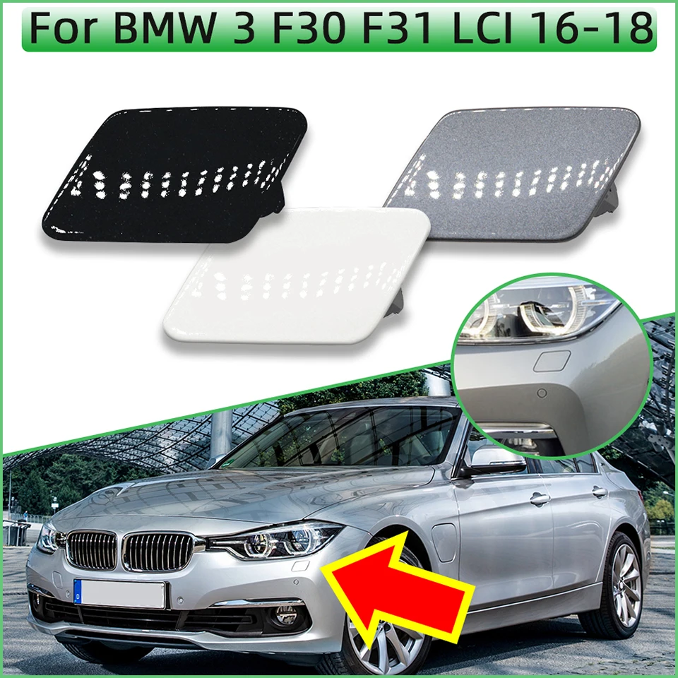 

Auto Parts Headlight Washer Nozzle Cover For BMW 3 F30 F31 LCI 2016 2017 2018 #51117427669 51117427670 HeadLamp Water Spray Lid
