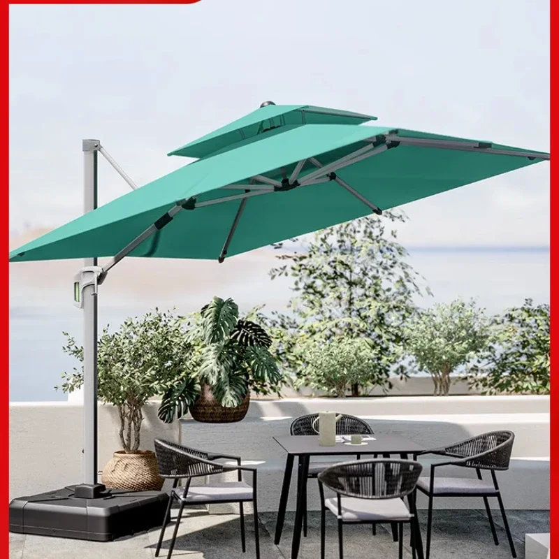 Garden Sunshade Umbrella Large Outdoor Windproof Thickened Courtyard Umbrella Roman Umbrella Outdoor Stand Commercial Sun