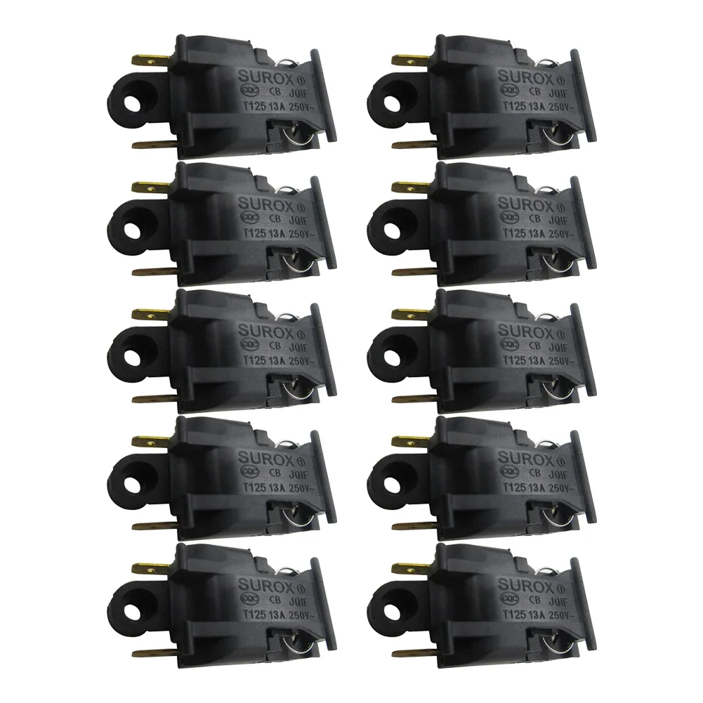 10PCS/set Electric Kettle Switch 250V 2-Pin Kit For Electric Kettle Switch Thermostat Temperature Control Accessories 1.81x0.87\