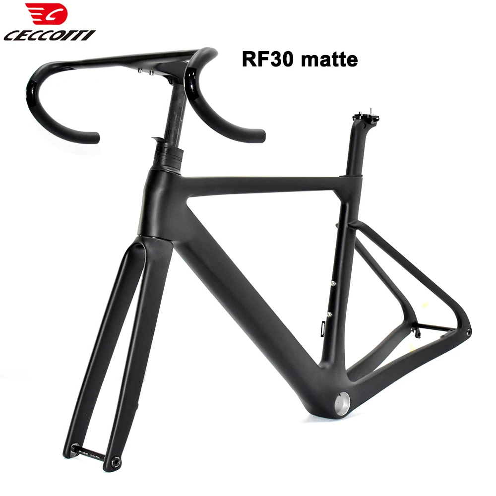 CECCOTTI RF30 Model AERO Carbon Road Bike Frame T47 Thread BB Disc Brake Full Hidden Cable Design Bicycle Frameset