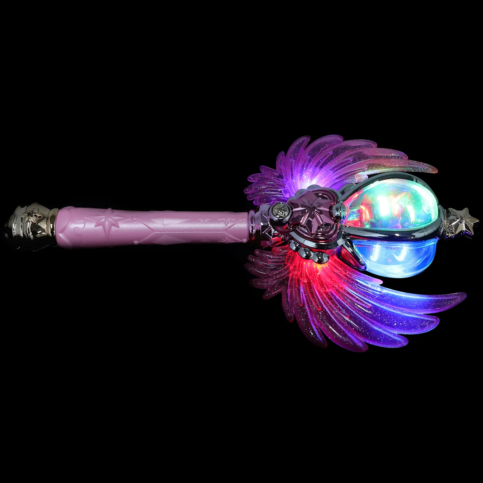 عصا متوهجة مع عصا خفيفة للأطفال والبنات وحفلات لعب الأدوار وحفلات أعياد الميلاد