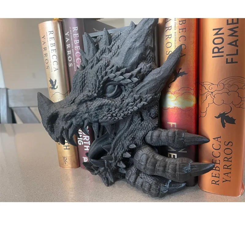 Popular Products Resin Crafts Longmei Home Decoration Magic Dragon Book Holder Small Ornaments