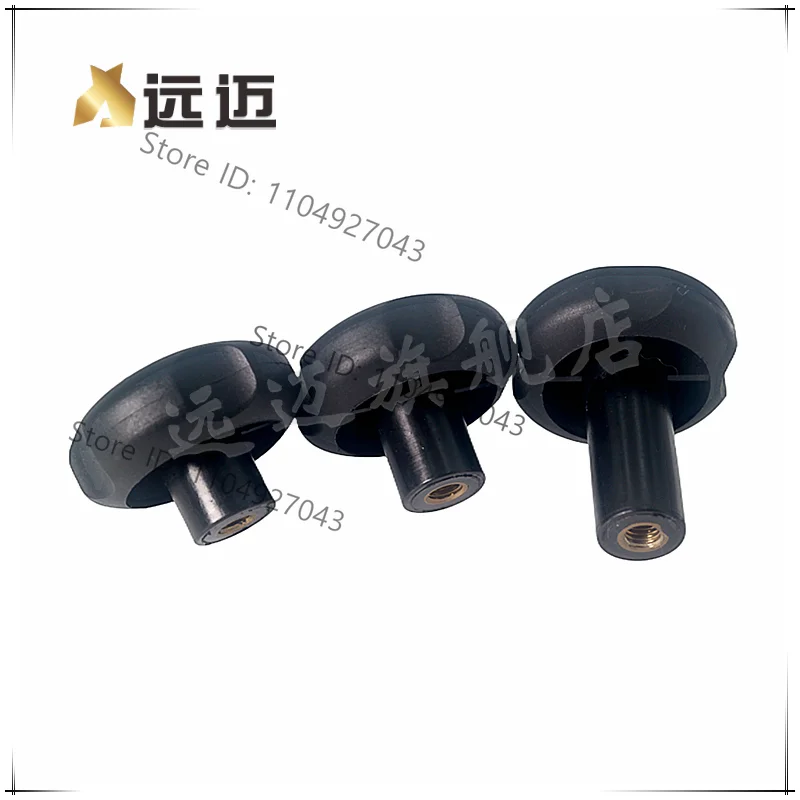 Plastic small corrugated handle, high step four corners handle knob nylon blind hole internal thread rubber handle nut M8 M10