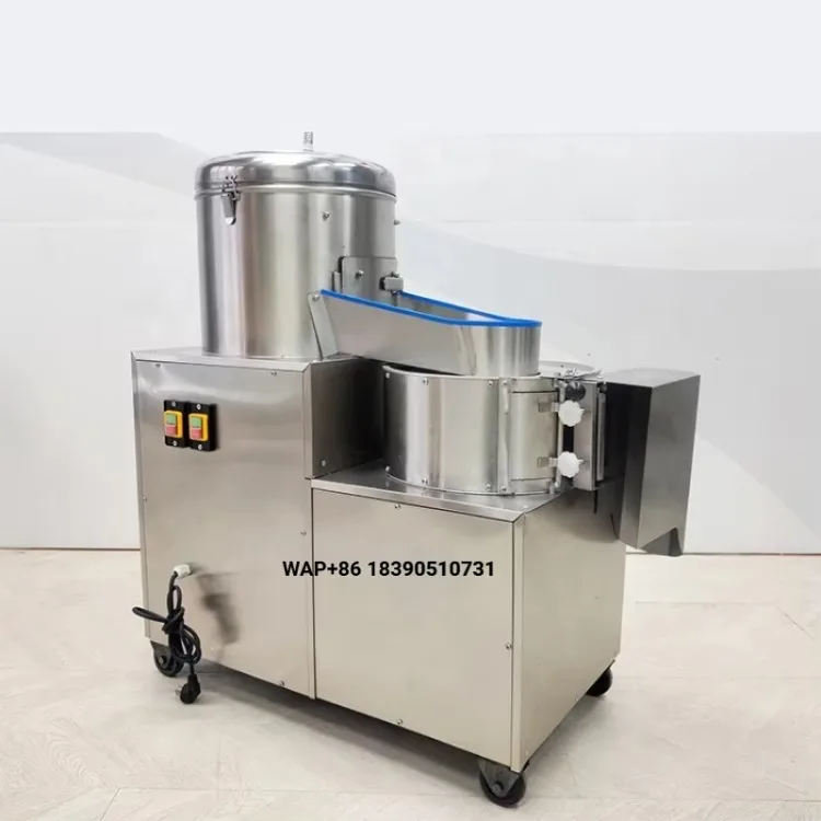 Commercial Electric Potato Processing Machine - Peeler, Slicer, Cutter for Bulk Use