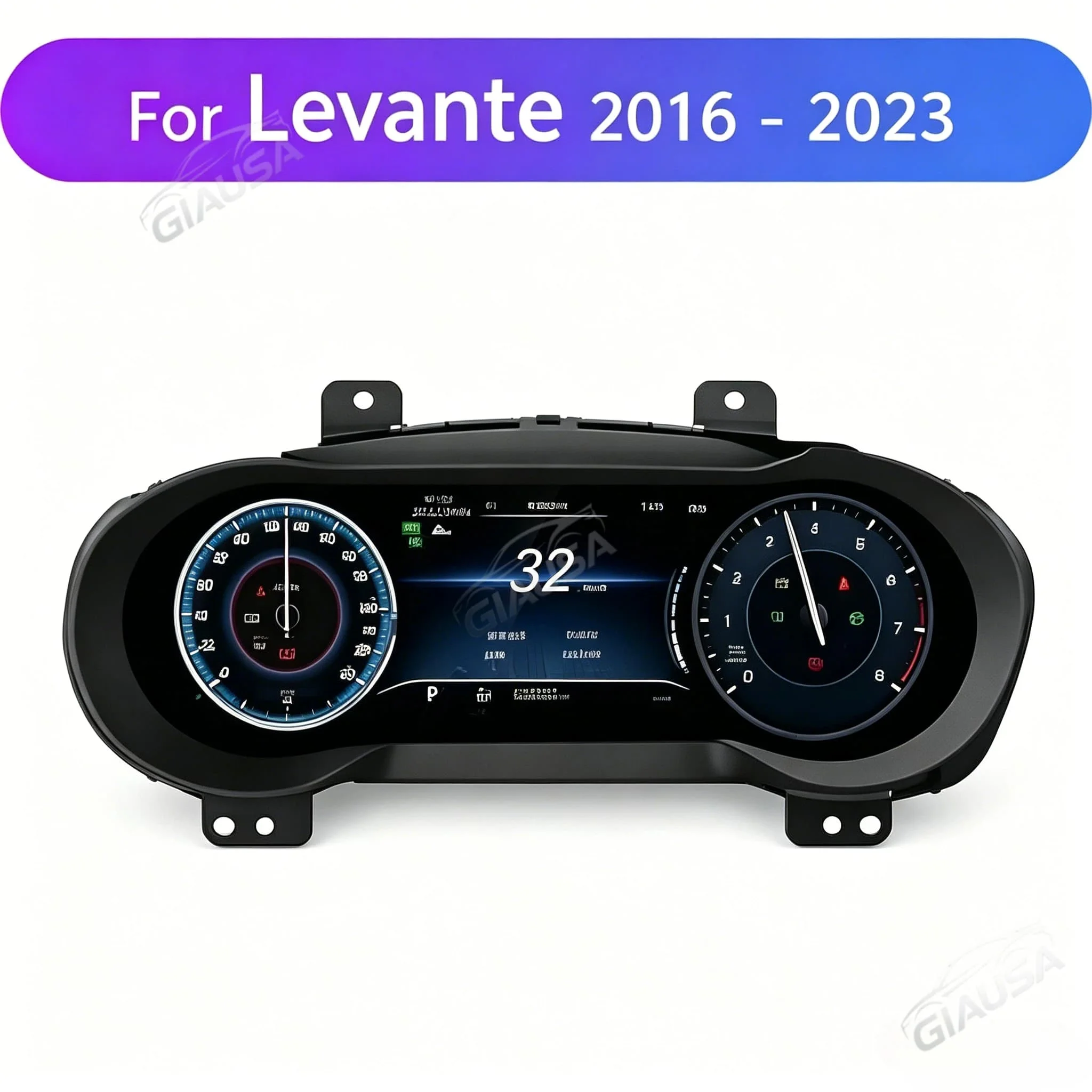 LCD Instrument For Maserati Levante 2016-2023 Speedometer Upgrade Smart Cluster Map Multiple Colorful High Display Upgrade
