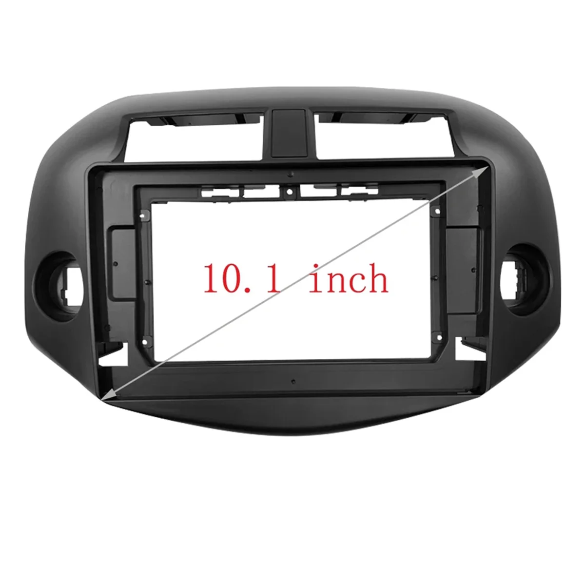 2 Din 10.1 Inch Car Audio Dash Trim Panel for Toyota RAV4 2007-2012 Center Navigation Bezel Double Radio Player Frames