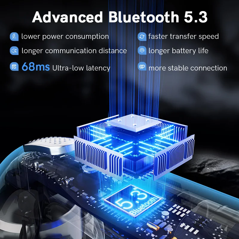 Nuovi auricolari Wireless QCY T20 Bluetooth 5.3 auricolari Semi-in auricolari a bassa latenza 13MM cuffie HIFI con Driver grande 4 microfoni + chiamata ENC HD