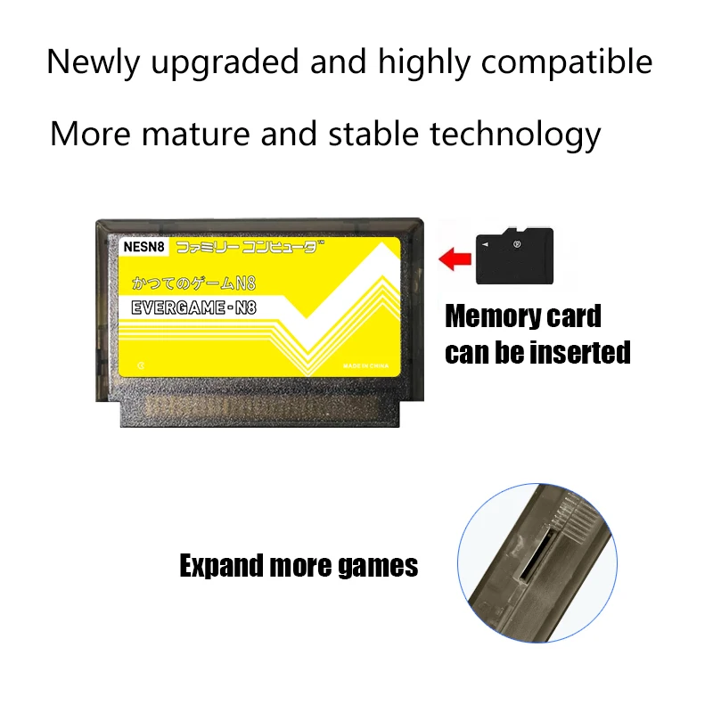 REMANK N8 Nes Cartridge EVERGAME-N8 Super NESN8 Cartridge For FC Video Game Console Accesories NEW Shell