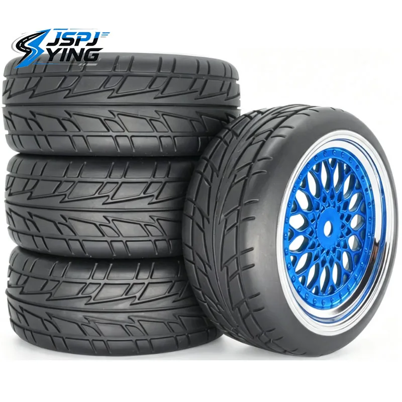 Hard Plastic Smooth RC Drift Tires 4Pcs Fit Wltoys 144001 124018 MJX 14301 14303 Traxxas HSP Tamiya HPI RC Drift Car Spare Parts view 4