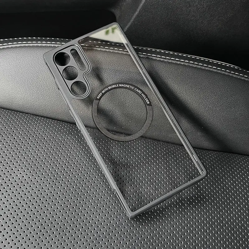 For ZTE Nubia Red Magic 10 Air 10 Pro Plus Case Frosted Transparent Magnetic Acrylic Drop-proof Cover For Red Magic9 9S Pro plus