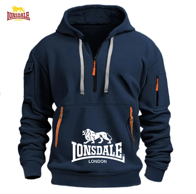 Sudadera Holgada Con Capucha Para Hombre, Sudadera Informal Con Múltiples Bolsillos, Moda Otoño-Invierno, Sudadera Holgada Con C