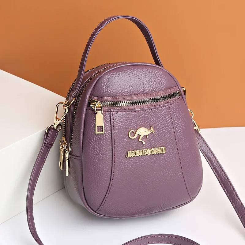 Women Small Bag Crossbody Mini Shoulder Messenger Hand Bag PU Mobile Phone Change Cute Purse Luxury Designer Multi Space Bag