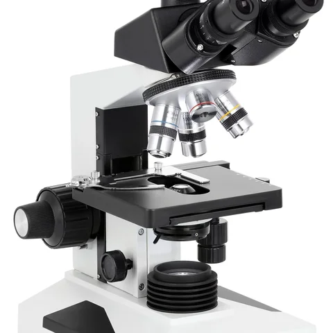 AmScope T490 Series Simul-Focal Biological Trinocular Compound Microscope 40X-1000X Magnification with LED, 3D Mechanical Stage