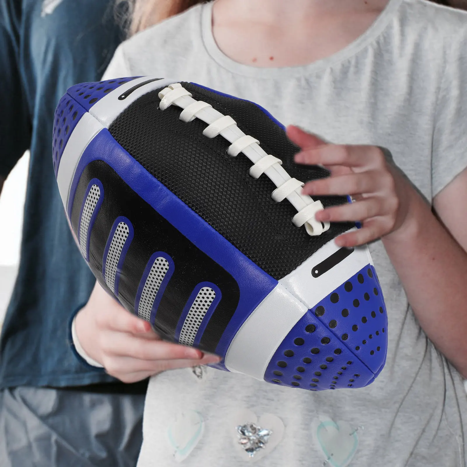Kids Rugby Ball Children PU Professional Outdoor Rugby Training Ball for School Home Stadium Play Outdoor Supply