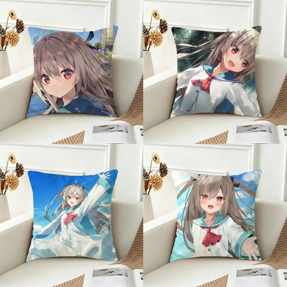 A-ATRI -My Dear M-Moments Double-sided Printed Square Decorative Cushion Cover for Sofa Living Room Home Decor