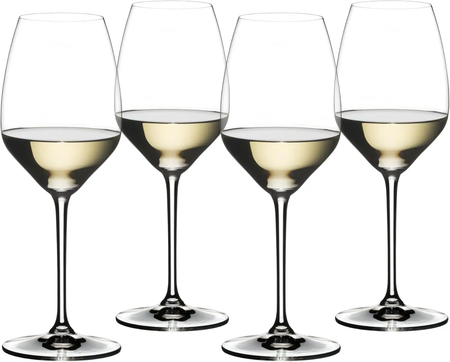 

Premium Set of 4 White Wine Glasses, Fine Crystal Glassware for Elegant Dining