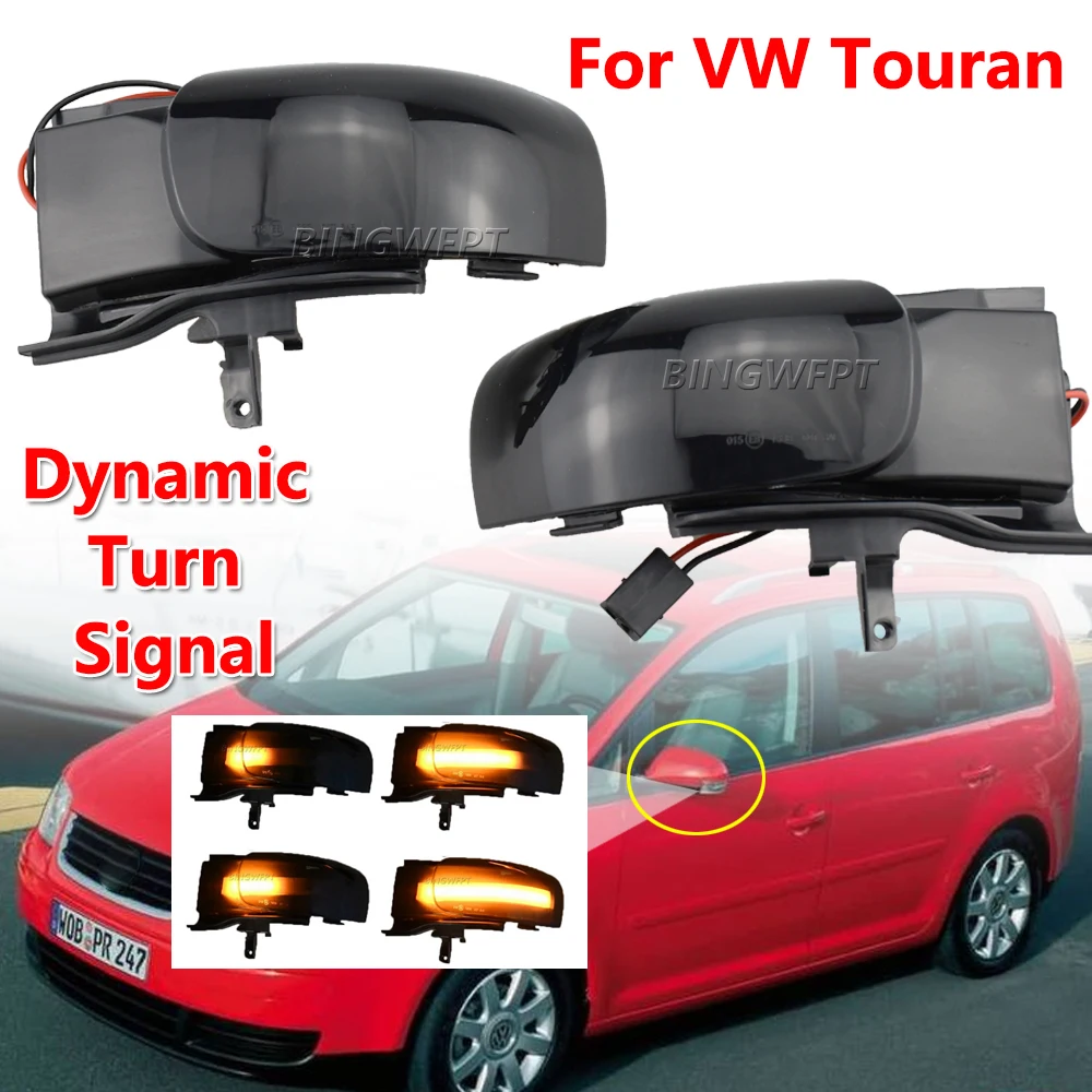 

2x Динамический указатель поворота для VW Touran 1T1 1T2 2003 2004 2005 2006