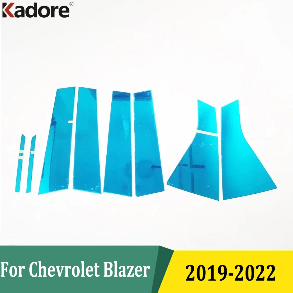 

Молдинги для окон для Chevrolet Blazer 2019-2021 2022, центральный столбик, полоски, крышка, внешние аксессуары для автомобиля, нержавеющая сталь